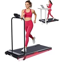 POTUPUS Walking Pad with Handle Bar and Incline, 3.0HP Under Desk Treadmill for Home Small Space, 0.6-7.6MPH Portable Walking Pad Treadmill with Handles, 350LBS, 2026 Upgrade