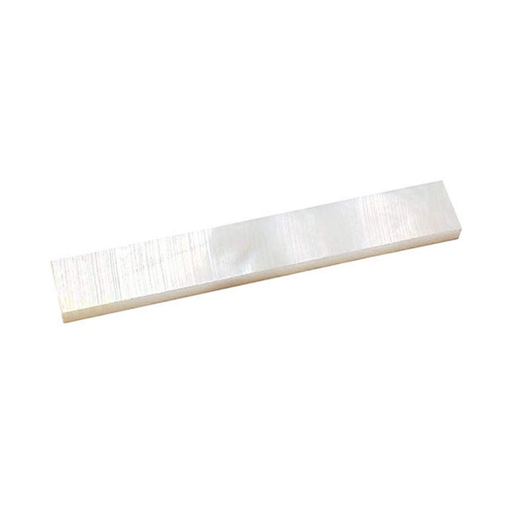 Milisten 10pcs Inlay Material White Mother of Shell Rectangle Blank Sheet Inlay Material for Guitar Mandolin Accessories