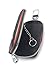 2019 The New Jaguar Premium Leather Car Key Chain Coin Holder Zipper Case Remote Wallet Bag for XJ XF XE F-PACE is Suitable for All Jaguar Models (Black)