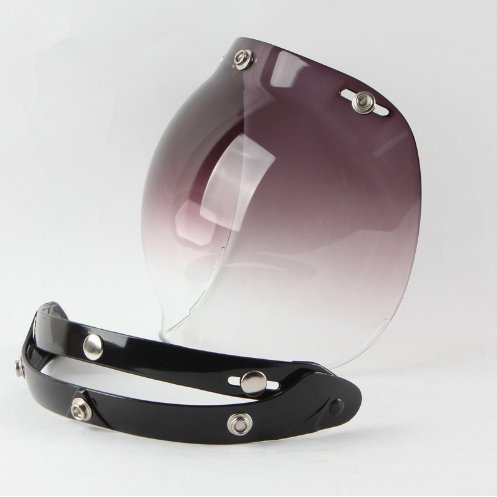 Motorcycle Helmet Bubble Shield with Flip Adapter (Gradient)