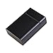Tinksky Cigarette Case Lightweight Aluminium Silver Cigarette Box Cigar Protective Cover (Black)