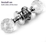 VIRILL 65mm Crystal Glass Door Knob Set for Interior Doors - One Pair view 3