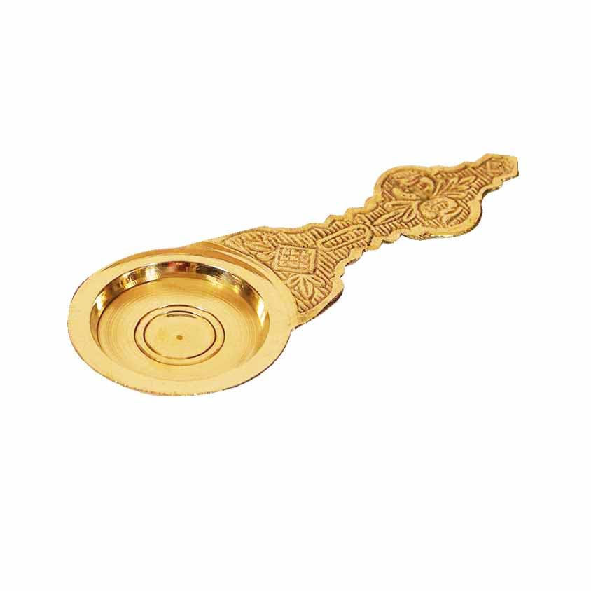Photo 1 of Spillbox Kapoor|Karpoor Diya Deepam Deepa Brass Karpuram Arati|Aarti|Arti| Arathi|Aarathi Stand for Puja|Pooja Room for Your Mandir Home&Office Decoration-5.5'inch