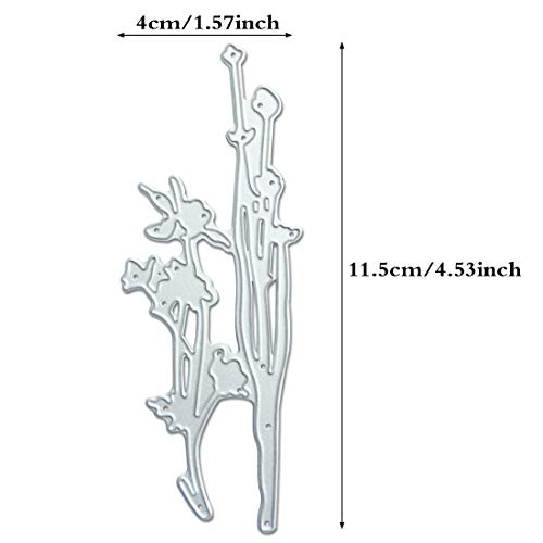 3 Pack Metallic Cutting Dies,3D Embossing Die Stencil Mould Nesting Template for DIY Scrapbooking Album Decorative Letter Paper Card Craft Making Machine,Rose/Flower/Gift Card Shape