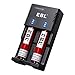 EBL Smart Rapid Battery Charger for Rechargeable 3.7V Li-ion LiFePO4 IMR Batteries 26650 18650 17500 14500 16340(RCR123), Ni-MH/Ni-Cd AA AAA C Batteries (Batteries Not Included) primary