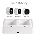 HOLACA Charging Station Compatible with Arlo Pro Arlo Pro 2 Arlo Go Arlo Security Light, Dual Charger Compatible for Arlo PRO Arlo Pro 2 Arlo GO Arlo Security Light Wire-Free HD Security Camera