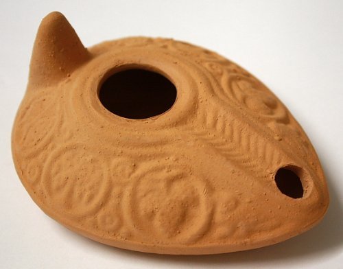 Biblical Replica HERODIAN OIL LAMP from Israel