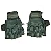 Maddog Tactical Half-Finger Paintball and Airsoft Gloves - Olive Green - Small/Medium