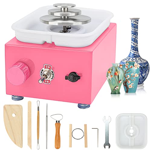 Mini Pottery Wheel, Ceramic Wheel Adjustable Speed Clay