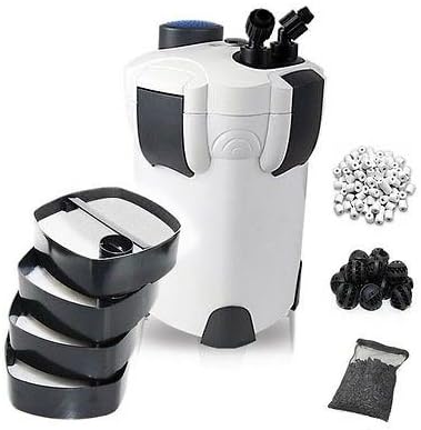 FREE MEDIA 200 Gallon Aquarium Canister Filter UV 9w Sterilizer Fish Tank HW-304