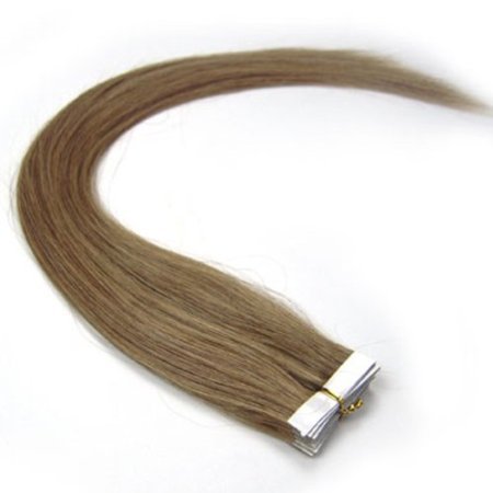 UPC 601354270370, 16&#39;&#39;18&#39;&#39;20&#39;&#39;22&#39;&#39; 24&#39;&#39; Tape - In Real Human Hair Extensions Straight 17 Colors 20pcs Beauty Hair Style (18inch 40g/20pcs, 12 light brown)