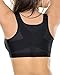 Leonisa Women's Posture Corrector Wireless Back Support Bra, Black, 34D
