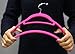 50 Pack Nonslip Velvet Clothes Hangers for Shirts and Dresses, Space Saving Accessories Bar (Hot Pink, 18 Inches)