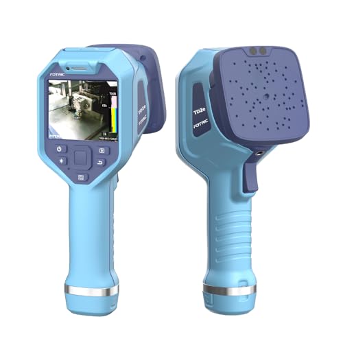 FOTRIC TD2e Acoustic Imaging Camera,64 MEMS Digital Microphones,Acoustic Imager for Compressed Air Leaks, Vacuum Leaks, Vibration Problems Detection,2k~100kHz Frequency Range, 3.5" Touch Screen,5MP