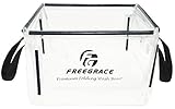 Freegrace Premium Folding Wash Basin - Collapsible Water Sink Container - Lightweight & Durable Transparent Plastic - Wash Dishes Everywhere - Suitable for Camping & Outdoor Activities