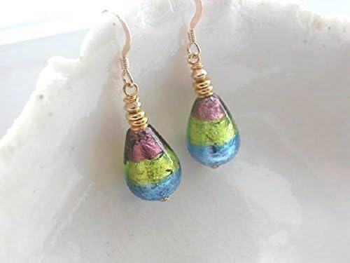 Murano Glass Teardrop Earrings