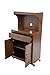 Home Source Industries Kevin Oak Microwave Cart, Light Walnut