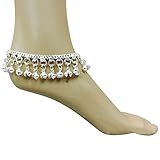 Belly Dance Indian Chain Anklet Silver/Gold Adjustable with Jingling Bells Foot Jewelry Fashion Jewelry Silver
