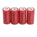Rechargeable 16340 CR123A Battery, Veeki 16340 RCR123A 3.7V 650mAh Protected Li-ion 16340 Batteries for High Drain Device (8pc+charger)