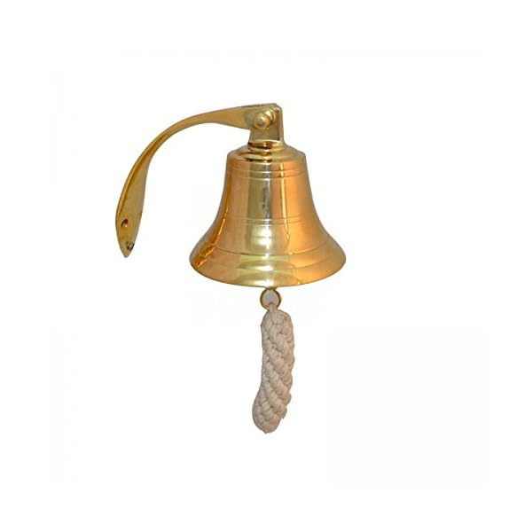 Brass-Ship-Hanging-Bell-Nautical-4-ships-solid-decor-bells-wall-boat-marine
