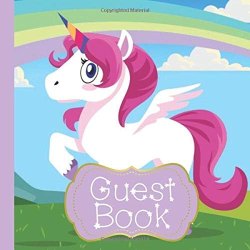 Guest Book: Baby Unicorn Party Guest Book to Keep as a Memory Keep Sake and Treasure Forever: Volume 1 (Baby Unicorn Party Invitations,Baby Unicorn Party Supplies,Baby Unicorn Party Decorations) Paperback – 18 Aug 2018
