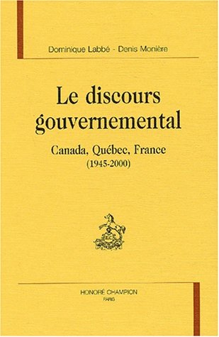Le  discours gouvernemental