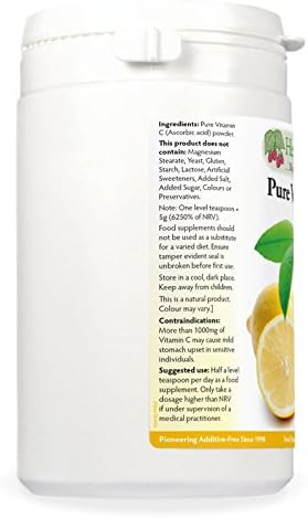 Pure Vitamin C Powder (Ascorbic Acid) 240g, Contributes to Maintain the Normal Function of the Immune System - Image 3