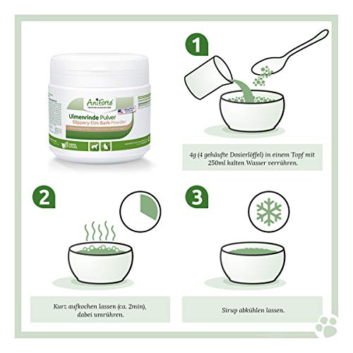 AniForte American Elm Bark Powder 100g Slippery Elm Bark Powder - natuurlijk product voor honden en katten, welzijn… - Afbeelding 5