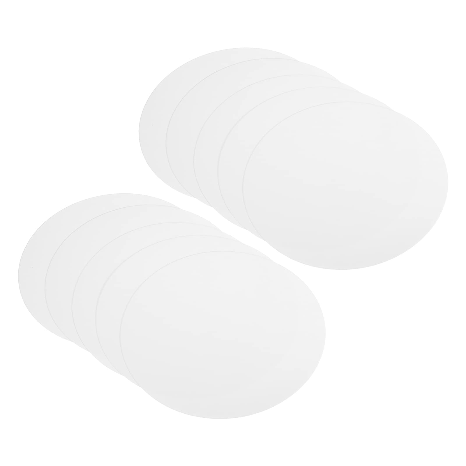 PATIKIL 8.3-inch Round Cardboard Paper, 50 Pcs Blank Disc Circles Slices for Party Decorations DIY Craft Arts Drawing Painting Writing, White