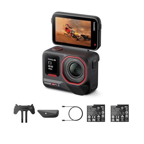 Insta360 Ace Pro 2 Dual Battery Bundle - 8K Waterproof Action Camera Co-Engineered with Leica, 1/1.3