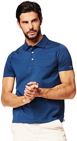 Automobili Lamborghini Men's Polo Shirt in Mercerised Cotton