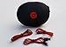 Matte Headphone Case for Beats Monster by Dr. Dre Studio, Wireless Studio, Solo Headphones INCLUDES 3 Accessory Cables (1