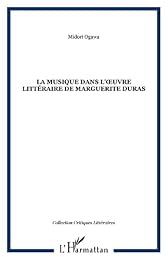 La  musique dans l'oeuvre littéraire de Marguerite Duras