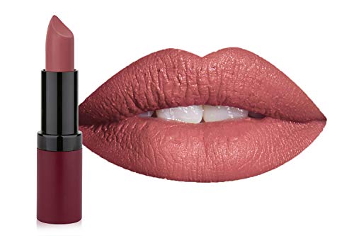 Golden Rose Velvet Matte Lipstick, 16 Coral Tree Red