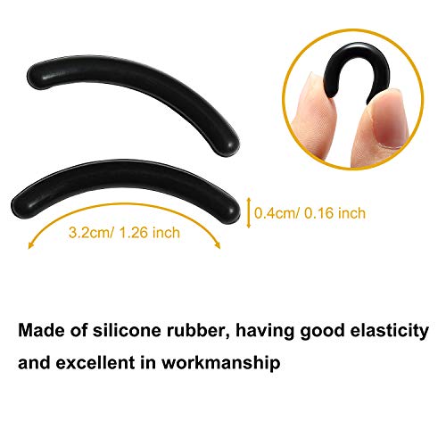 Trounistro 120 Pieces Eyelash Curler Refills Pads Eyelash Curler Sort Rubber Replacement Pads Silicone Rubber Makeup Tools for Universal Eyelash Curler