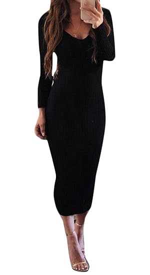 midi bodycon sweater dress