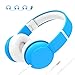 iClever HS19 Kids Headphones with Microphone - Stereo Headphones with Volume Limiter 85/94dB, Sharing Port, Foldable Wired Headphones for Online Class/School/Airplane/Laptop/iPad/Tablet