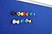 XBoard Blue Bulletin Board 36 x 24 in, Wall Mounted Fabric Message Notice Board with Aluminum Framed for Home Office School