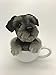 Pacific Giftware Adorable Teacup Pet Pals Puppy Collectible Figurine 5.75 Inches (Schnauzer)