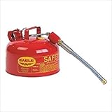 Eagle U2-51-SY Yellow Galvanized Steel Type ll Flammable Storage Safety Cans, 7/8
