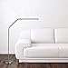 daylight Slimline LED Floor Lamp, Brushed Chrome