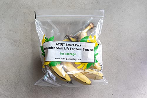 Atifit’s Innovative Food Bags Prolong Freshness of Herbs Greens vegetable and Fruits (Banana)