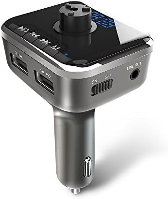Physen Wireless Bluetooth FM Transmitter Radio Car Kit Adapter &amp; One Second Window Breaking Tool with MP3 Player Support TF Card and U Disk and Dual USB Car Charger