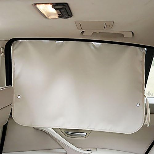 Folding Sunshades Car Sunshade Sunscreen Blackout Curtain Window Rear Blocking Suction Cup Telescopic Universal Easy Installation Provides Maximum UV Protection Protecting Privacy In The Car