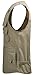 Mrignt Men's Oversize Pockets Travels Sports Vest(Outdoor Coat)(US XL (Asia 4XL),Khaki)