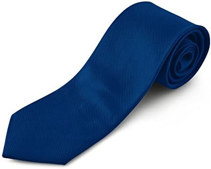 Harvest Male Navy Blue Necktie - Solid Tie for Men &amp; Boys Suit, Wedding or Prom