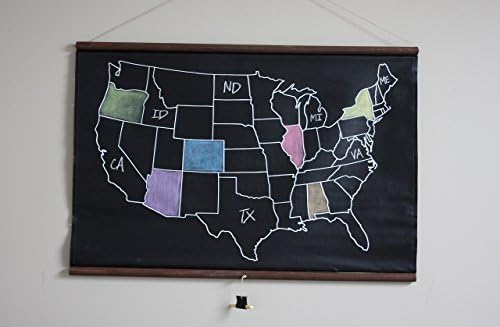 Chalkboard United States Map