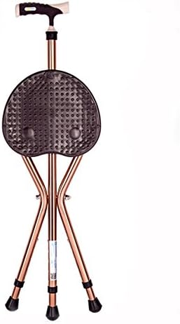 Walking stick G&M Cane Seat, Three-Foot Cane Stool Cane Aged Aluminum v-Belt Seat Cane Stool