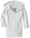 L'ovedbaby Unisex-Baby Newborn Organic Hoodie, White, 6/9 Months