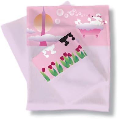 Room Magic Twin Sheets/Pillowcase Set, Poodles In Paris